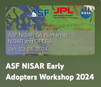 2024 NISAR Early Adopters Workshop Videos
